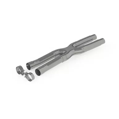 15- Mustang 2.5in Reso nator Bypass X-Pipe