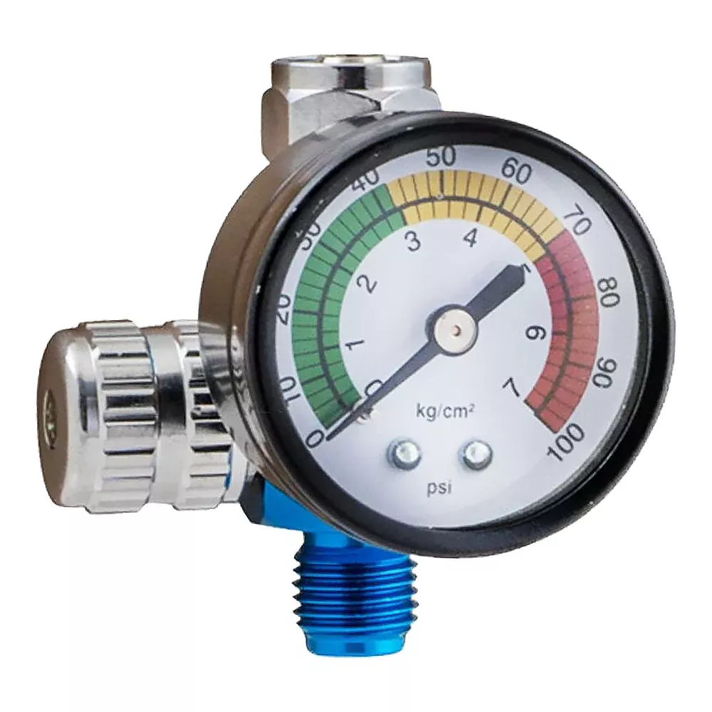 2SPRAY Inline Spray Gun Air Pressure Regulator with Gauge 1/4″ Fitting