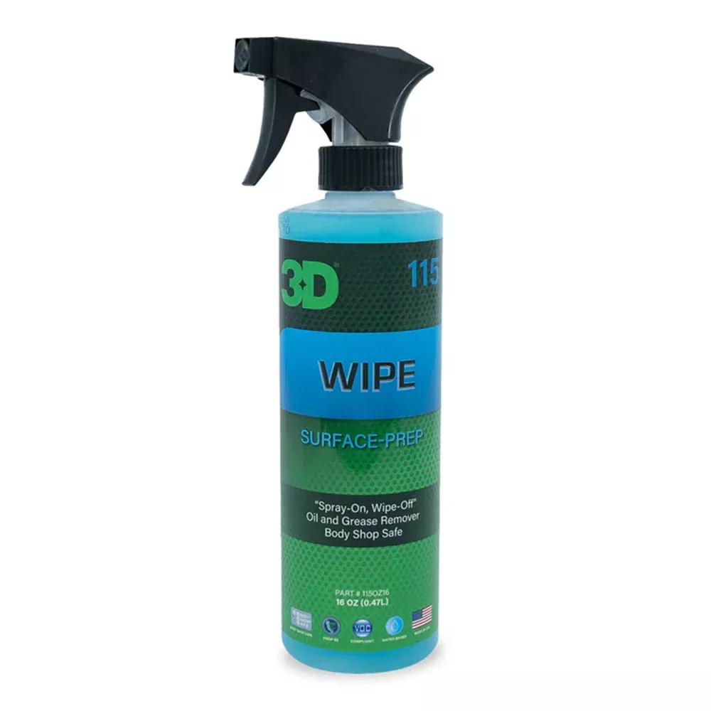 3D 115 Wipe 473ml Spray Panel Surface Prep Degreaser For After Detailing