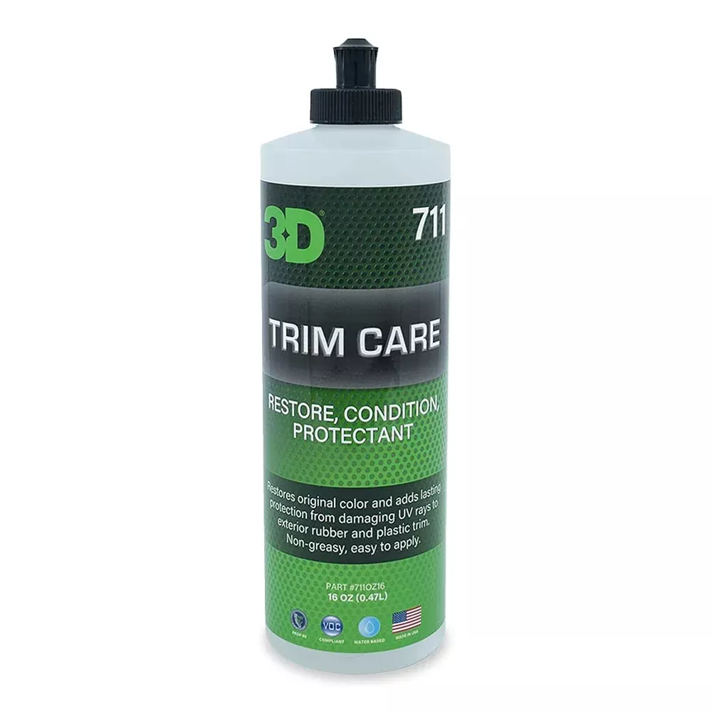 3D 711 Trim Care 473ml Restore Condition Protect Bumper Non-Greasy Long Lasting