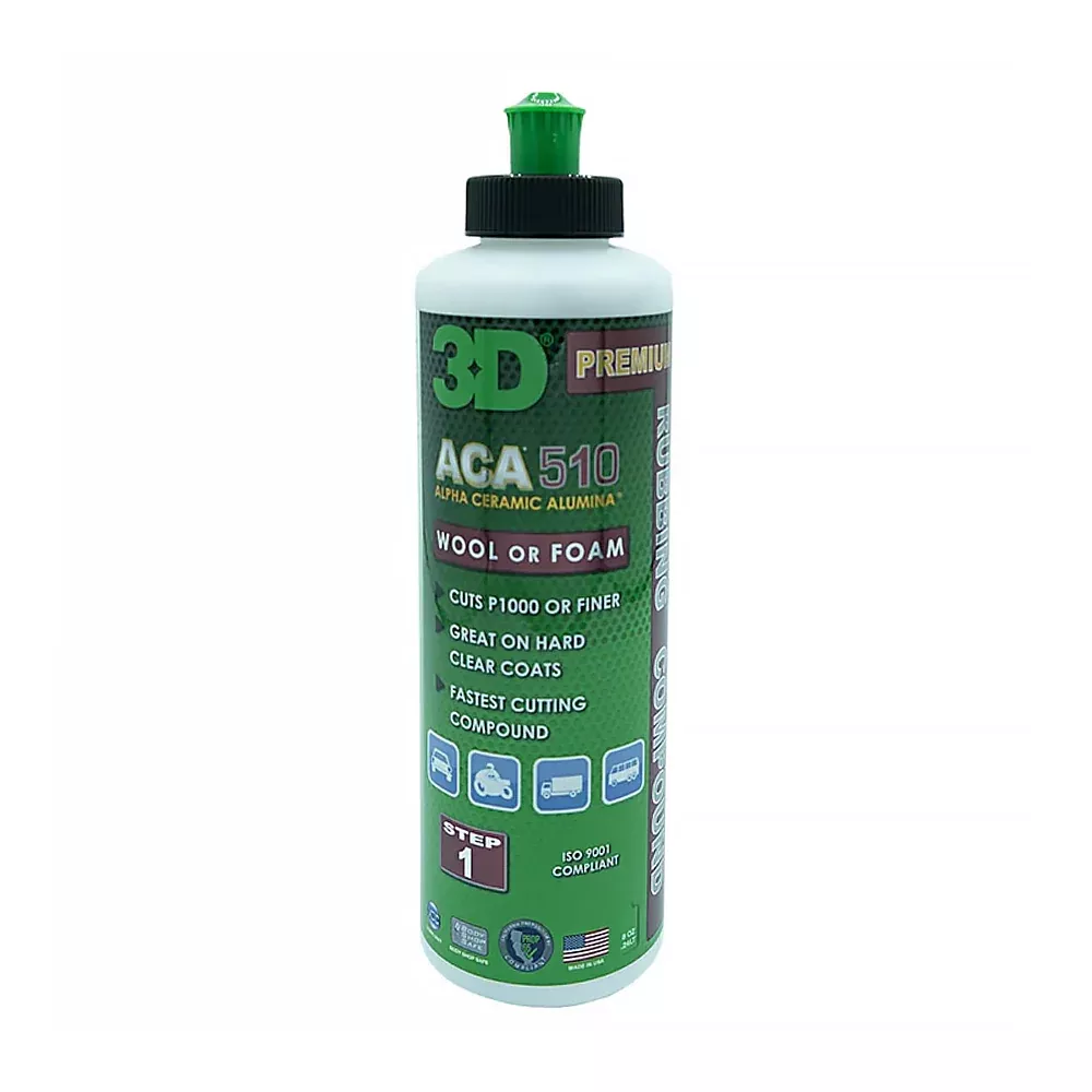 3D ACA 510 Premium Rubbing Compound 240ml Step 1 Cuts P1000 Cutting Buffing