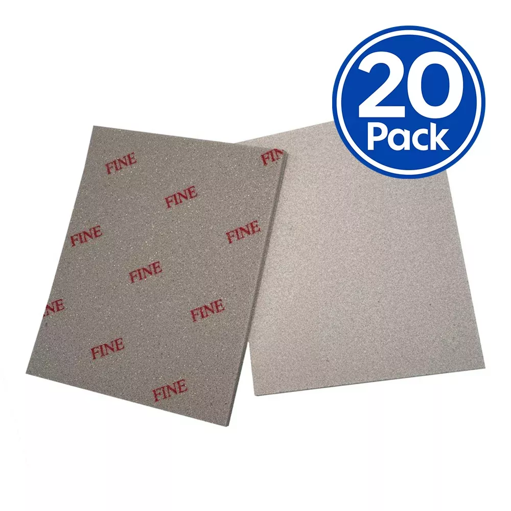 ABRASIFLEX Abrasive Flexible Sanding Sponge Block Fine 320 – 400 Grit x 20 Pack