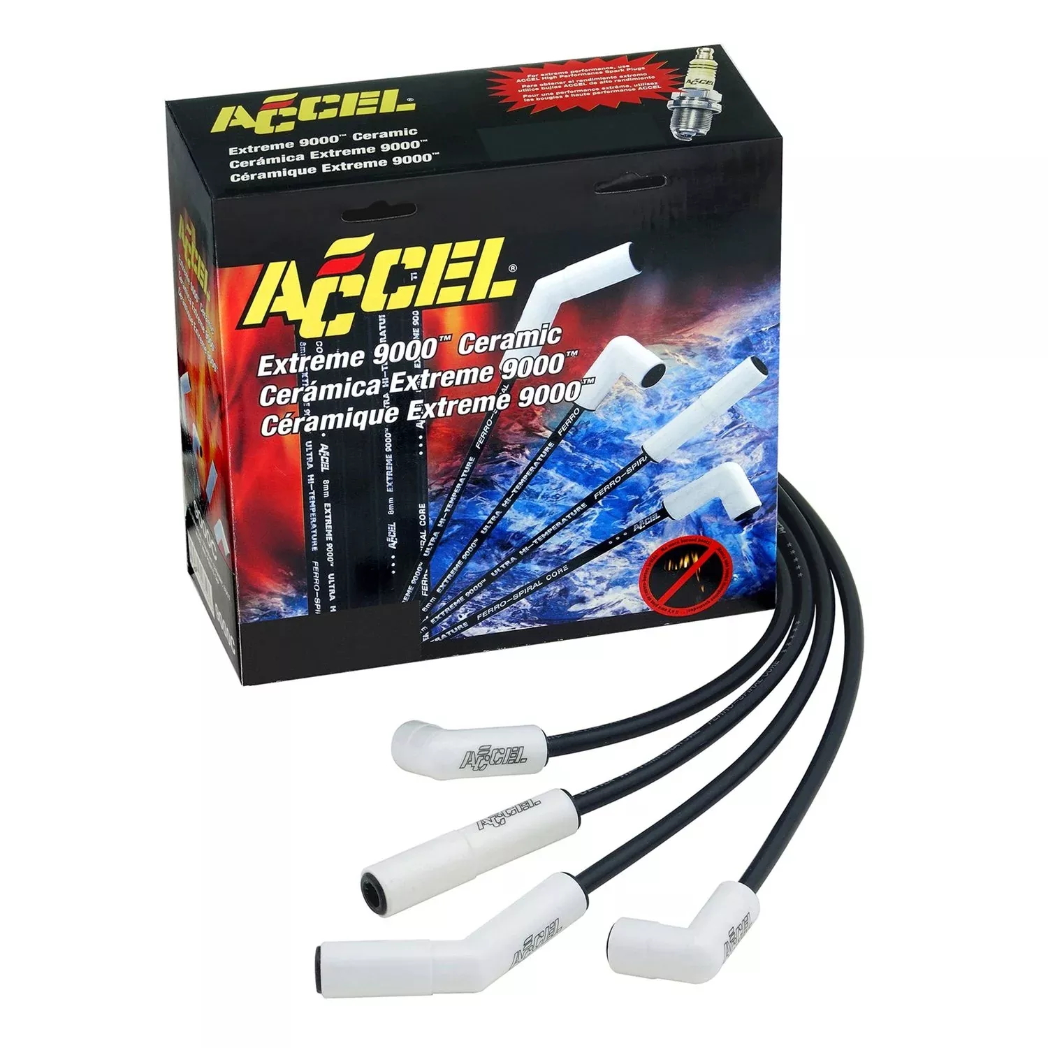 Accel 9042C Extreme 9000 Spark Plug Wire Set Ceramic Boot