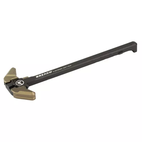 Aero Precision BREACH, AR-10 Charging Handle, Ambidextrous, Large Lever, Gas Deflection Shelf, Anodized Finish, Black and Olive Drab Green APRA700331C