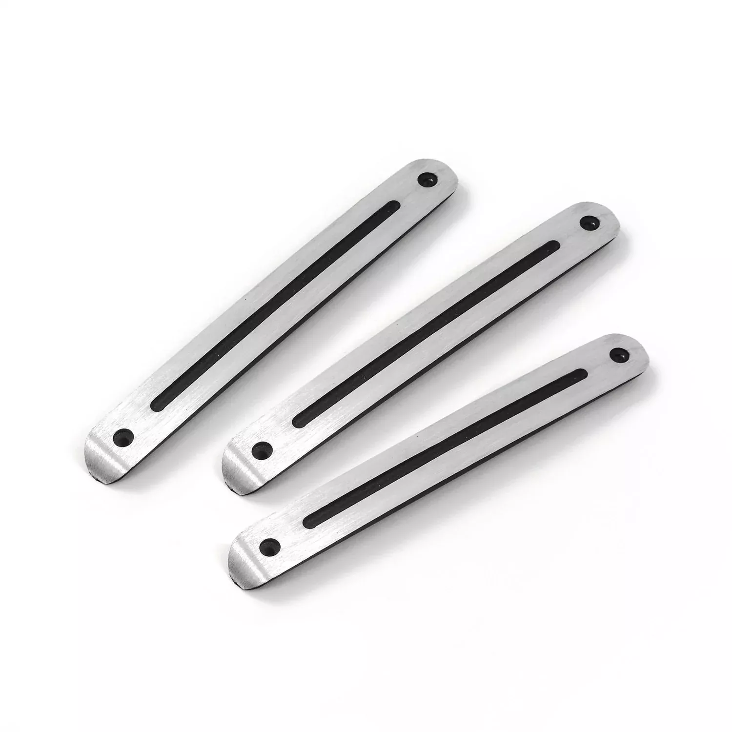 Ami All Sales 3523K Billet Exterior Door Handle Inserts, Black (Pack Of 3)