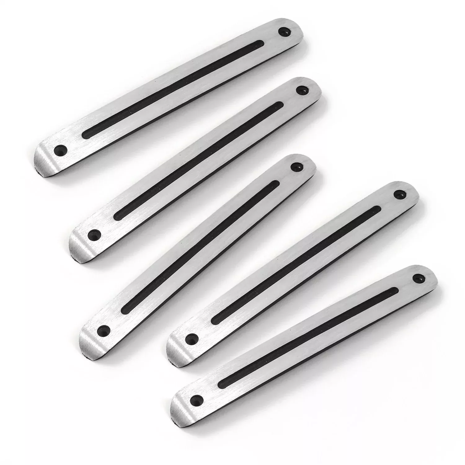 Ami All Sales 3525K Billet Exterior Door Handle Inserts, Black (Pack Of 5)