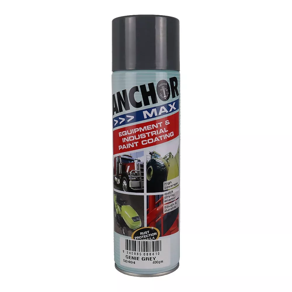 ANCHOR MAX Genie Grey 400gm Industrial Spray Paint High Coverage