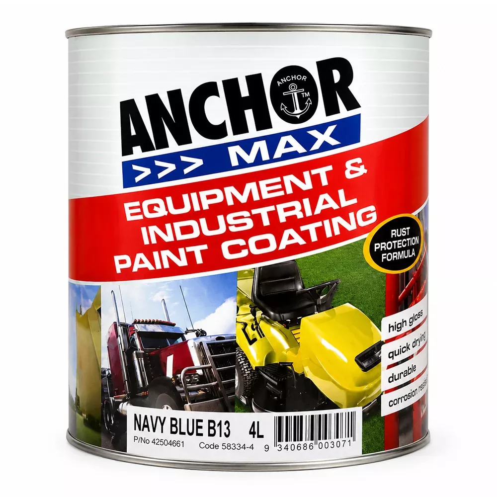 ANCHOR MAX Industrial Enamel Paint Navy Blue B13 4L