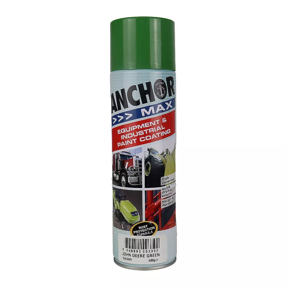 ANCHOR MAX John Deere Green 400gm Industrial Spray Paint High Coverage