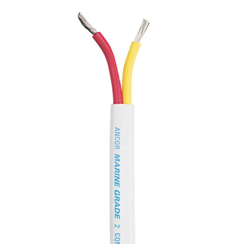 Ancor 100ft Marine Grade Flat Electrical Boat Wire Safety Duplex Cable 18 Gauge