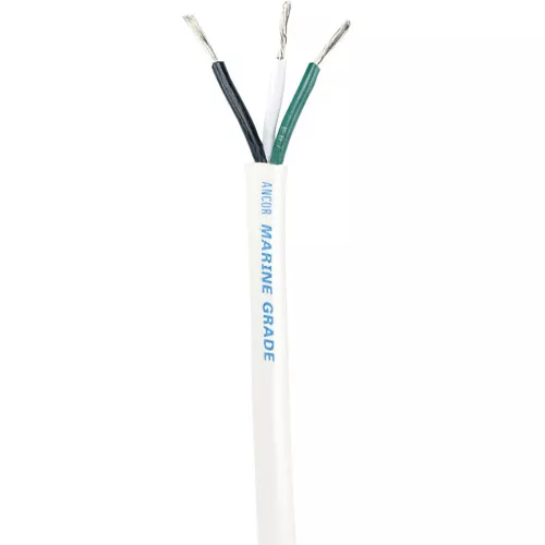 Ancor White Triplex Cable - 14/3 AWG - Round - 250'