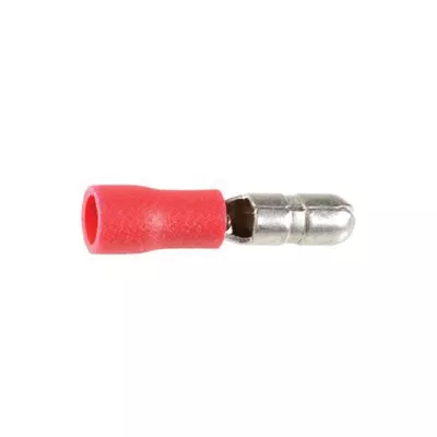 Au-ve-co 11604 Solderless Terminal Snap Plug, Vinyl Insulation, Red