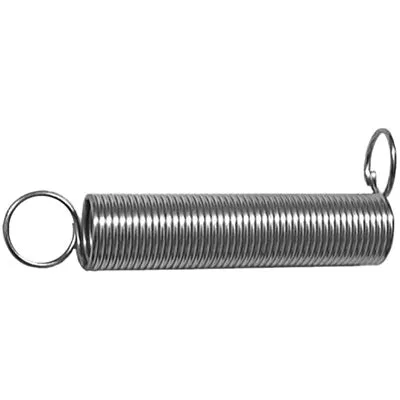 Au-ve-co 14099 Universal Spring, 1-13/16 in OAL, 3/8 in OD, 2-Loops End, Galvanized
