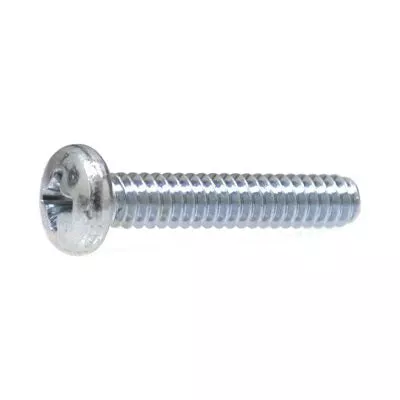 Au-ve-co 15867 Machine Screw, M4x0.7 Thread, 8 mm OAL, Phillips Pan Head, Zinc-Plated
