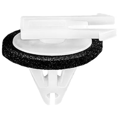 Au-ve-co 21825 Molding Clip With Sealer, Nylon, White