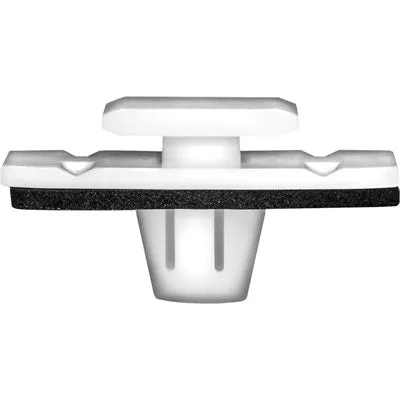 Au-ve-co 22465 Lower Door Garnish Molding Clip With Sealer, Nylon, White