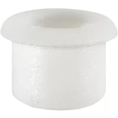 Au-ve-co 25040 Emblem Grommet, 7 mm Dia Head, Fits Hole Size: 5 mm, Nylon, White