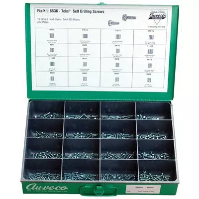 Au-ve-co 6536 Tapping Screw Kit, 365 -Piece