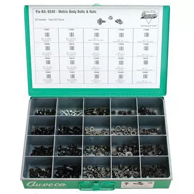 Au-ve-co 6540 Body Bolt and Nut Kit, 254 -Piece