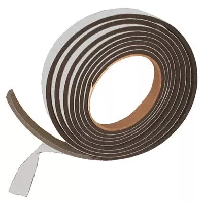 Au-ve-co Peel-Bak 4808 Adhesive Sponge Weatherstrip, 3/4 in W, 10 ft L, Neoprene