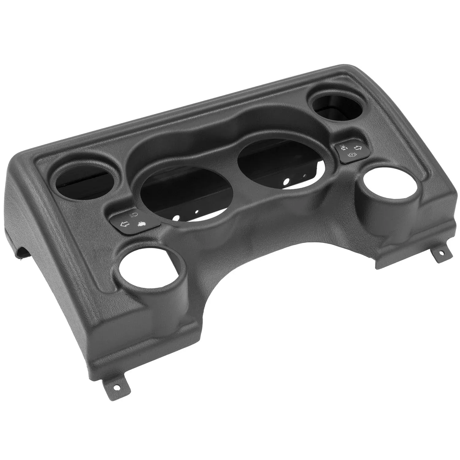 Auto Meter 90011 Gauge Mount Dash Panel (Mounting Solutions 6 Gauge (3 3/8 X2, 2 1/16 X4), Jeep Tj/Xj), Black