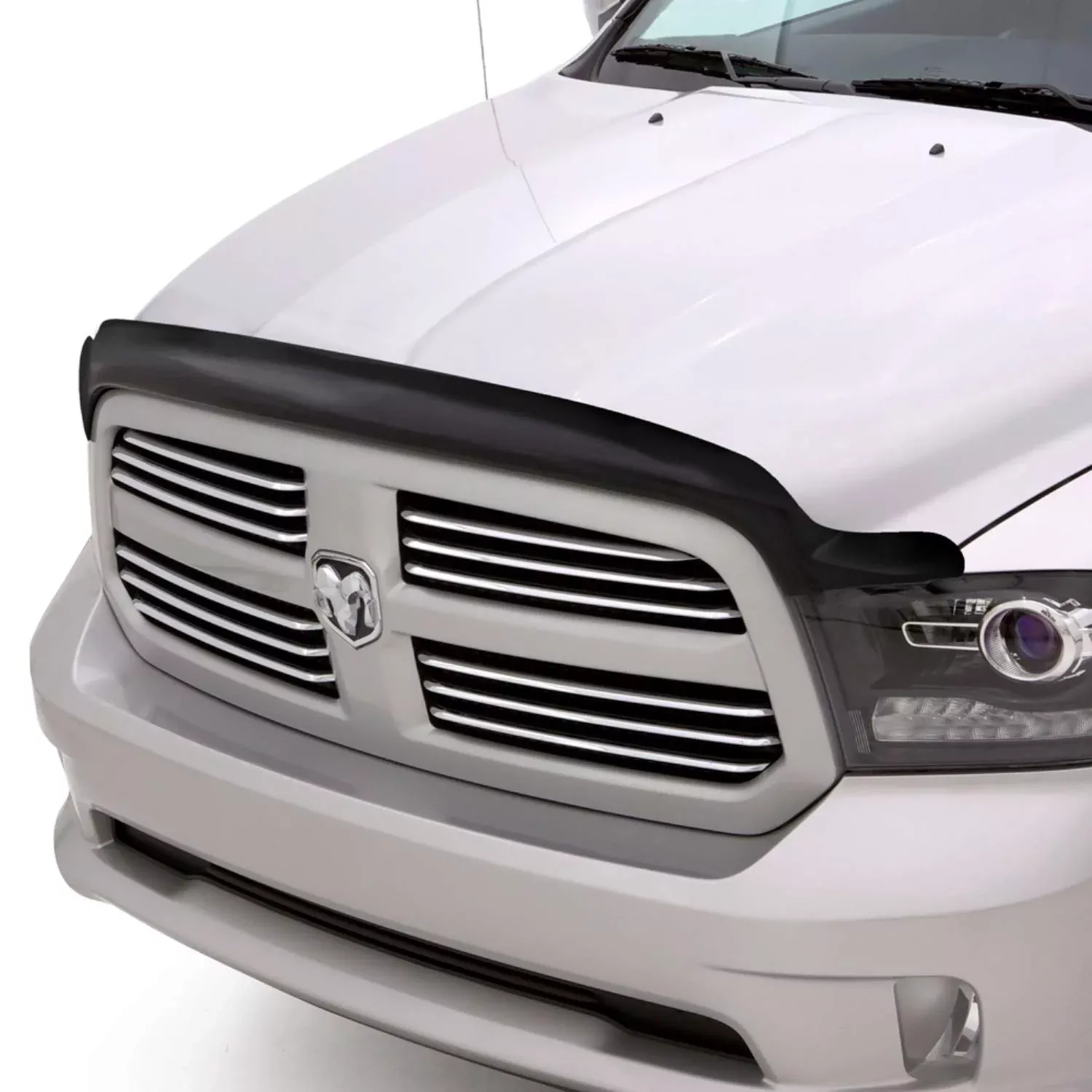 Auto Ventshade Bugflector II Hood Shield | 2010-2018 Dodge Ram 2500/3500 | Dark Smoke | Model 25120 | Acrylic Material