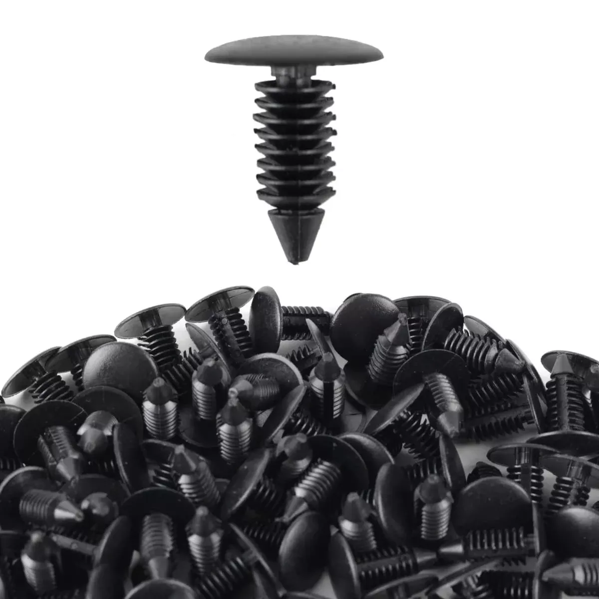 Autokay 100Pcs 8Mm Bumper Clips Auto Car Hole Plastic Rivets Fastener Fender Push Pin New