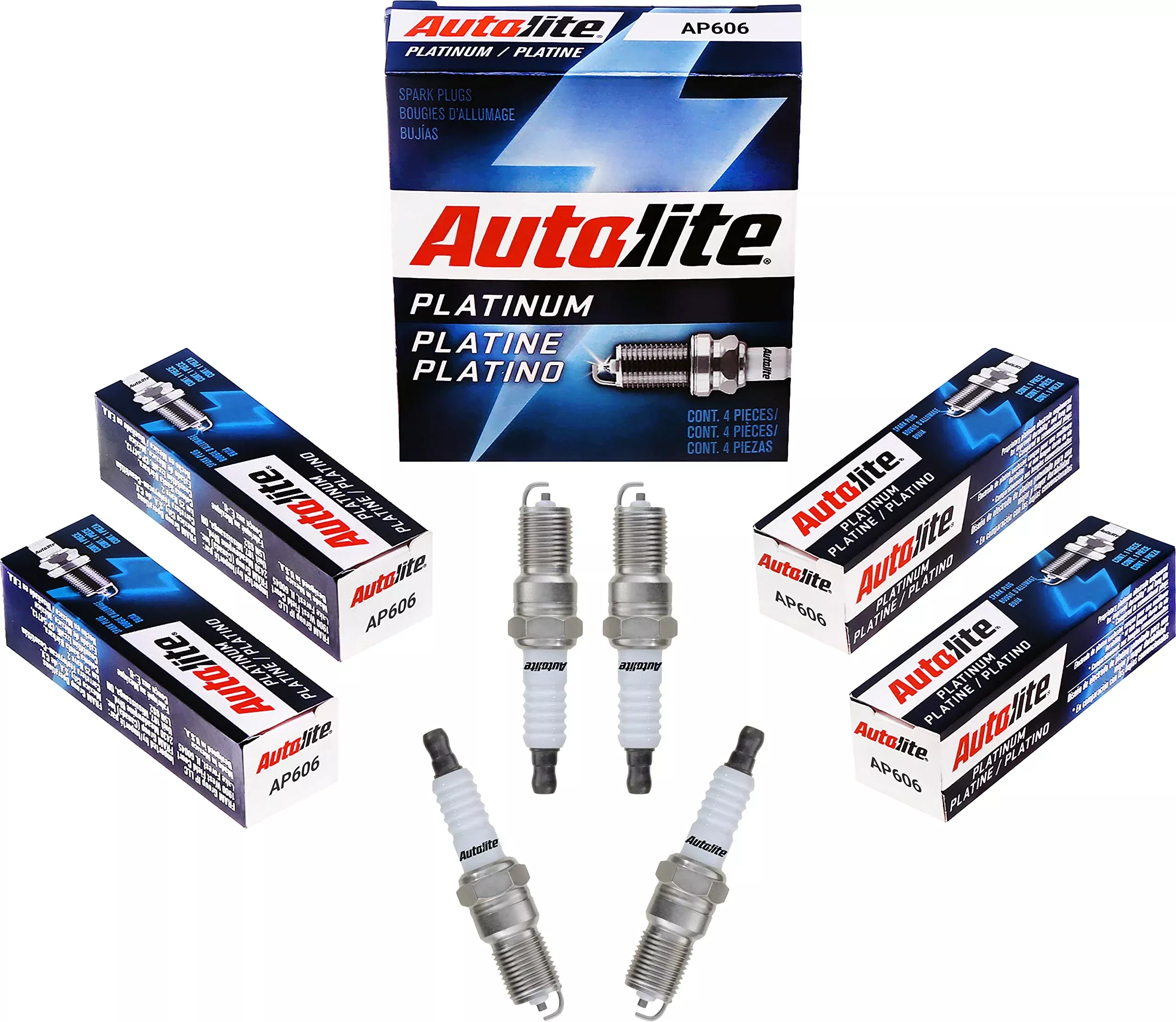 Autolite Platinum Ap606 Automotive Replacement Spark Plugs (4 Pack)