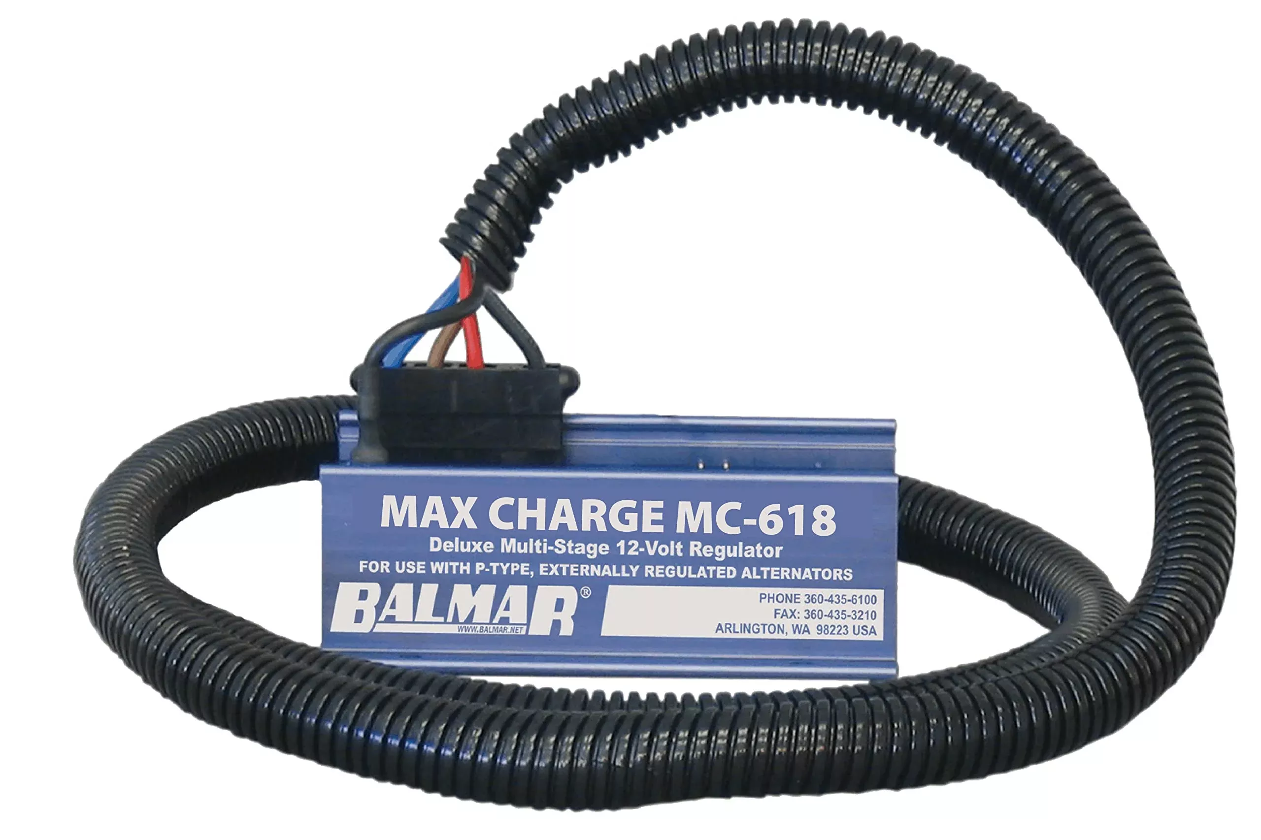 Balmar Max Charge Mc-618 Multi-Stage Regulator W/ 54 Harness – 12V