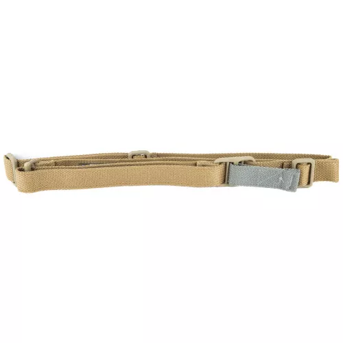 Blue Force Gear Vickers Sling, 2-Point Combat Sling, Coyote Brown, Molded Acetal Adjuster, No Quick Release, Attached with TriGlide instead of Loop Lock VCAS-125-OA-CB