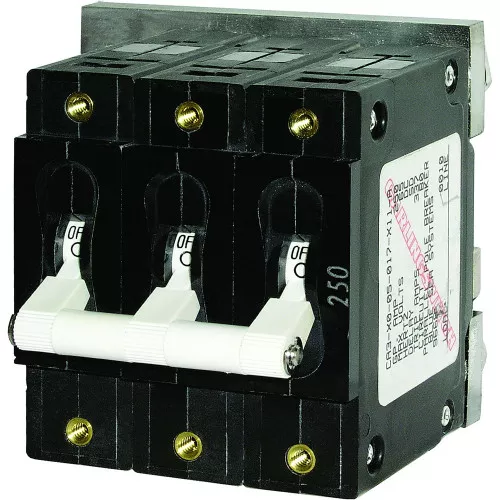 Blue Sea 7289 C-Series Triple Pole Circuit Breaker - 80A