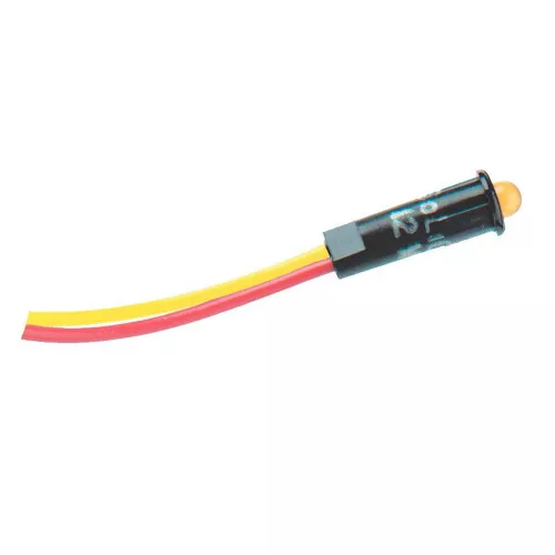Blue Sea 8167 Amber LED Indicator Light, push-in installation, alarm light