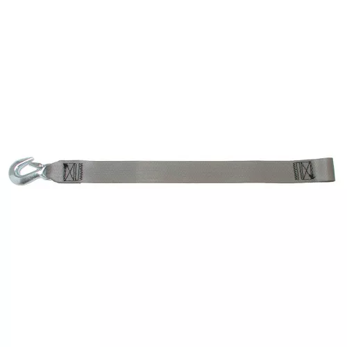 BoatBuckle 2inch x 20ft Snap Hook Boat Winch Strap w/Loop End & Replacement Bolt