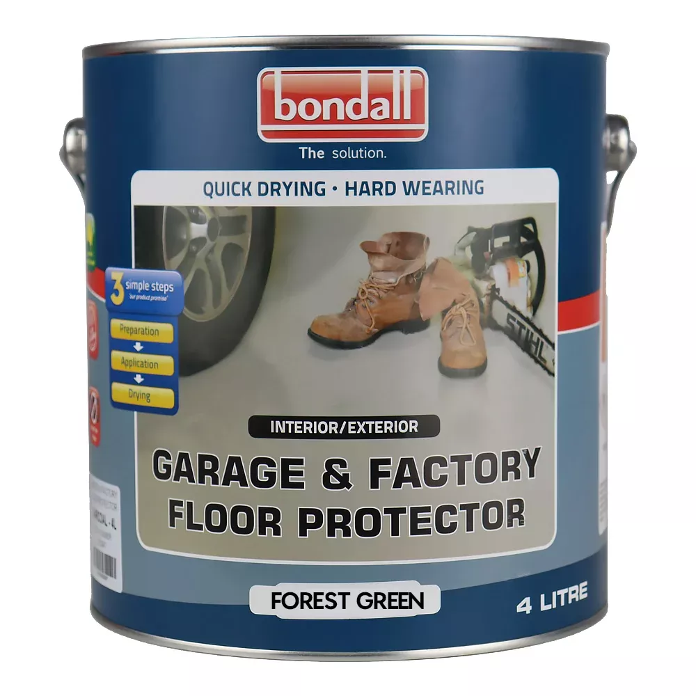 BONDALL Garage & Factory Floor Protector Forest Green 4L Concrete Floor Coating