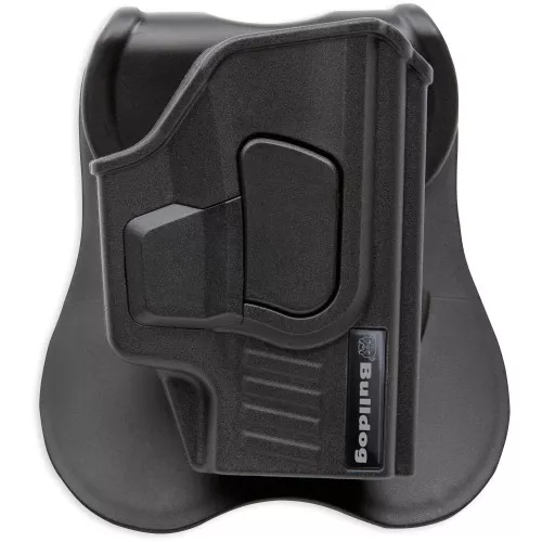 Bulldog Cases Rapid Release Holster, Fits M&P Shield EZ 9MM/380ACP, Polymer, Matte Finish, Black, Right Hand RR-SWMPSEZ