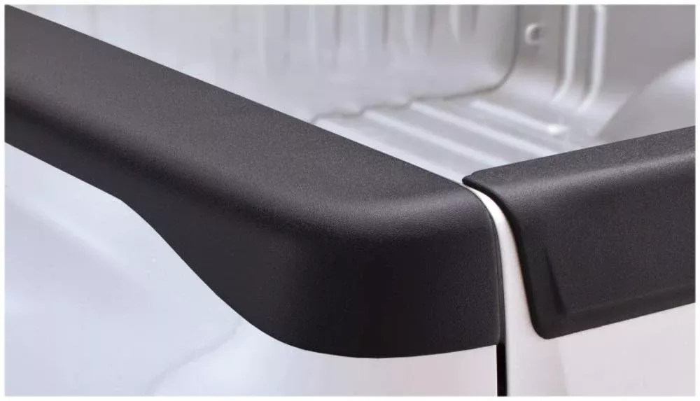 Bushwacker Ultimate Bedrail Caps – Smoothback W/O Stake Holes | 2-Piece Set, Black, Smooth Finish | 48519 | Fits 2007-2014 Chevrolet Silverado 1500, 2500 Hd, 3500 Hd W/ 5.8′ Bed (Excludes Dually)