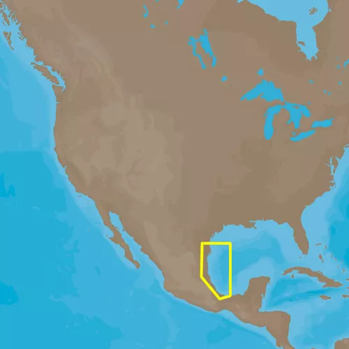 C-MAP 4D NAD946 Brownsville TX Texas to Coatzacoalcos Mexico MX SD/MicroSD Chart