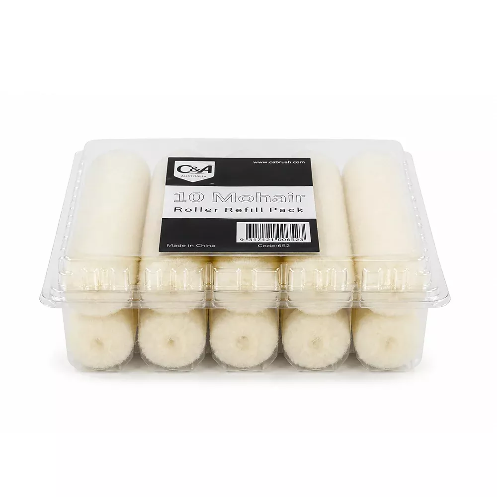 C&A Mohair Roller Covers 100mm 10 Pack