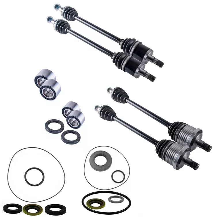 Can-Am Maverick 1000 Front & Rear CV Axles Wheel Bearings Differential Seals Bundle