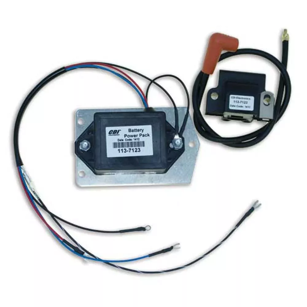 CDI Electronics 113-7123 Battery Power Pack for Johnson/Evinrude – 3 Cyl, Small, Multicoloured (1968-1972)
