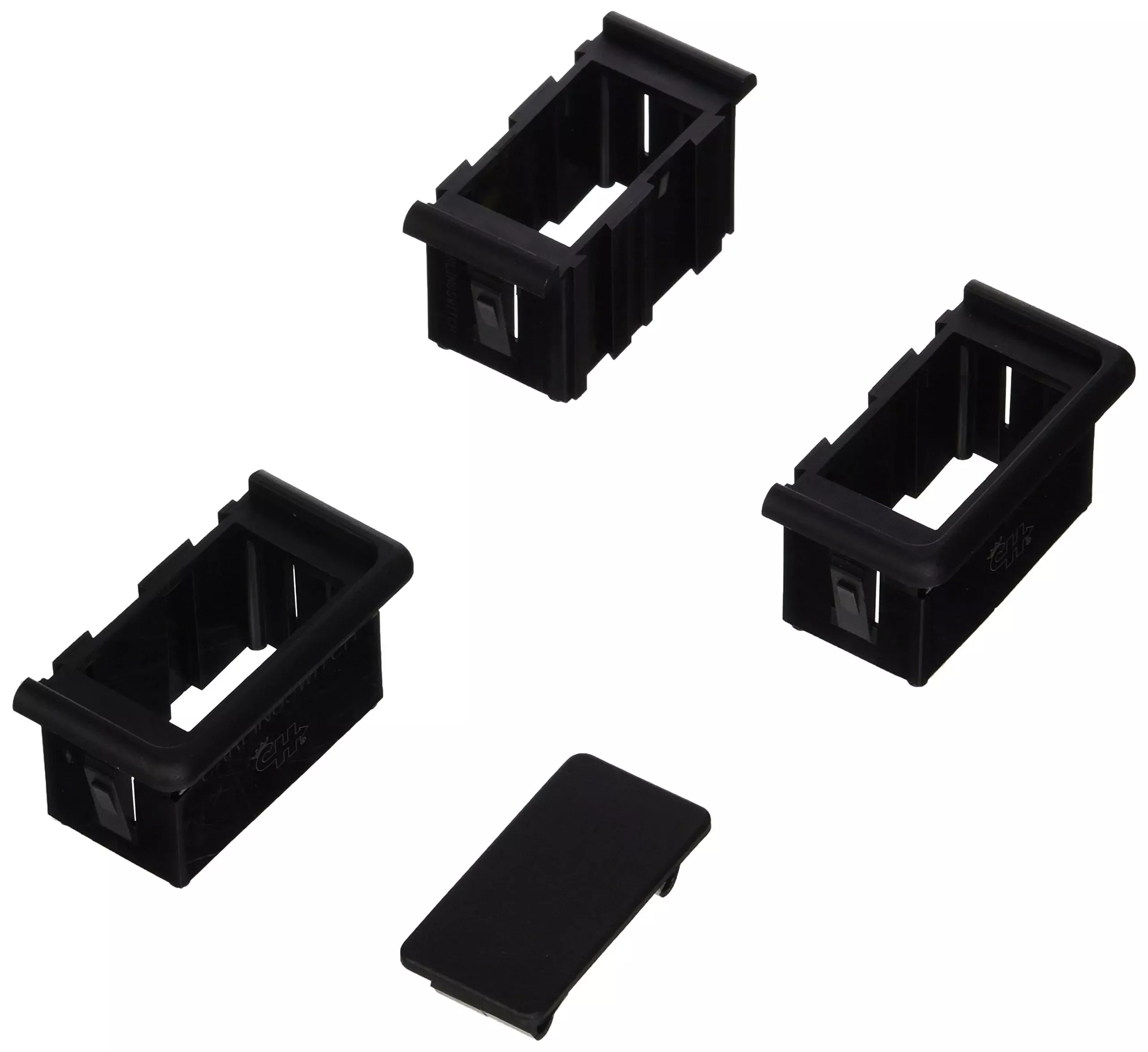 Cole Hersee Rocker Switch Bezel Kit 2 Ends & 1 Center