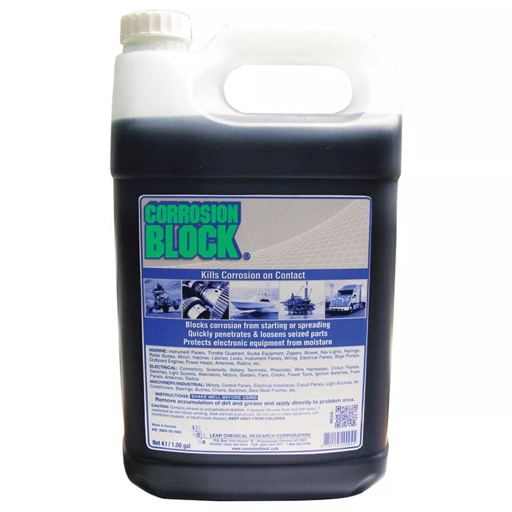 Corrosion Block One Gallon Plastic Bottle – Model 20004 – No Color – Corrosion Protection Solution