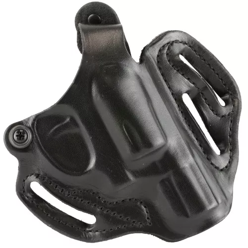 DeSantis Gunhide Thumb Break Scabbard Belt Holster, Fits 2-2 1/4" S&W J-Frame, 2" Taurus 85, Right Hand, Black Leather 001BA02Z0