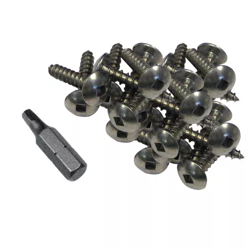 Dock Edge Stainless Steel Profile Fasteners, 100 PCS 1"Mounting Clips