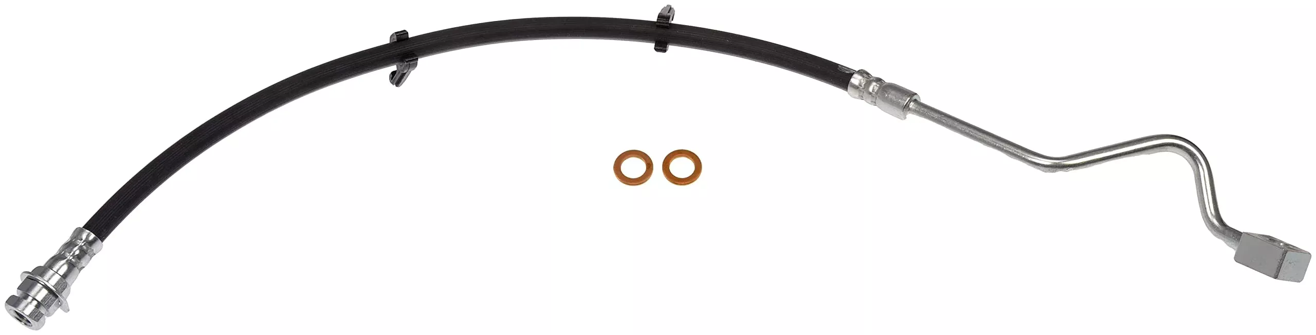 Dorman H381186 Front Passenger Side Brake Hydraulic Hose Compatible With Select Ford Models