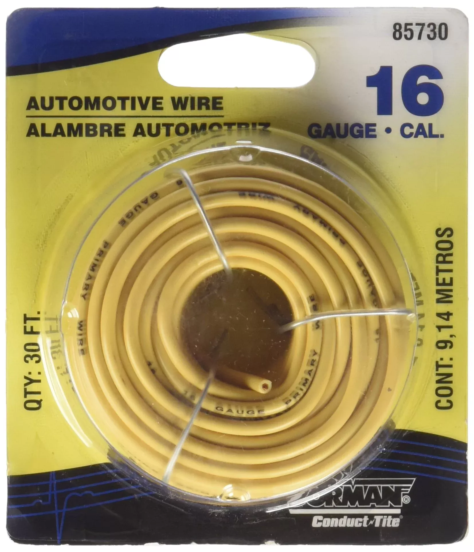 Dorman Help! 85730 Prmy Wire Yel 16Gauge 30′, Yellow