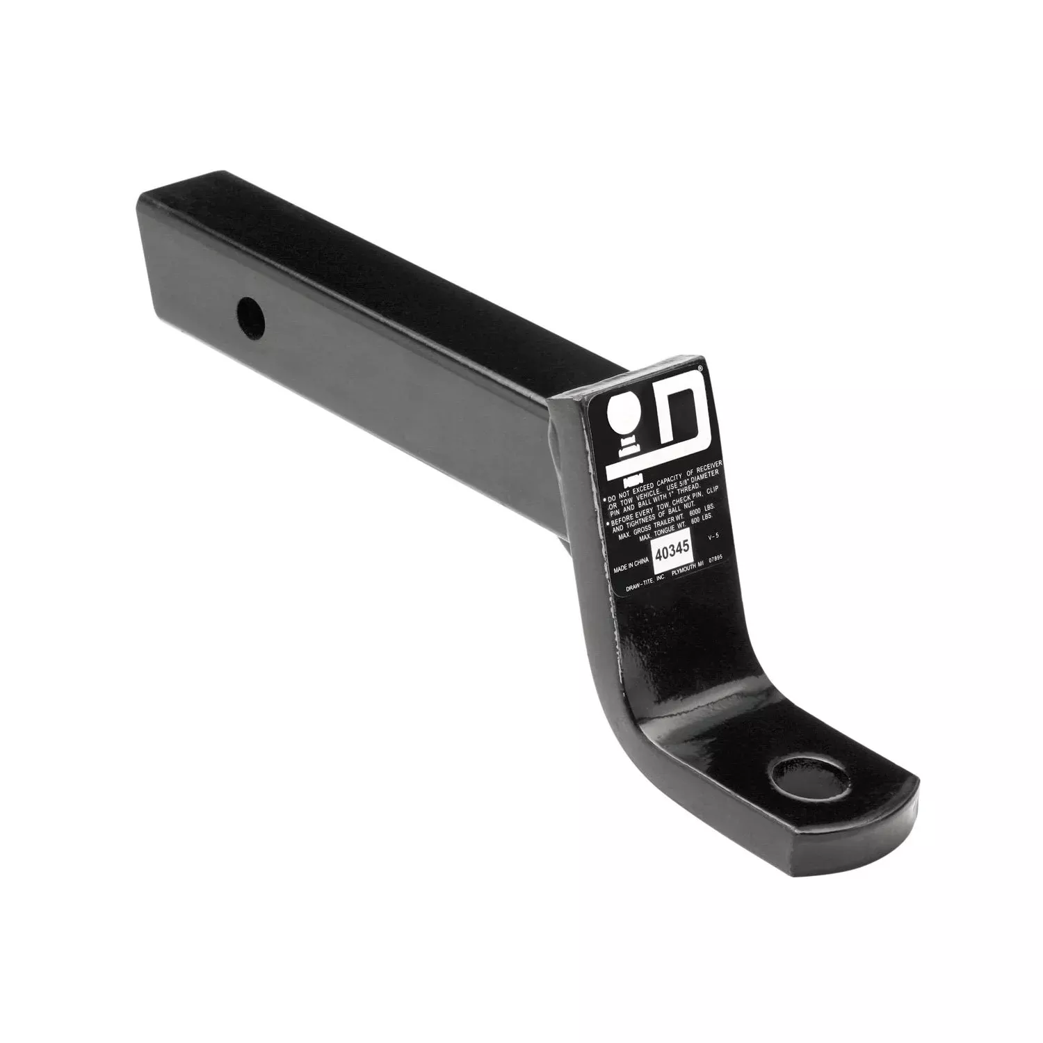 Draw-Tite 40345-006 Quick-Loading Ball Mount Hitch, 11 Length, 2-3/4 Rise, 4 Drop, Black, Pack Of 6