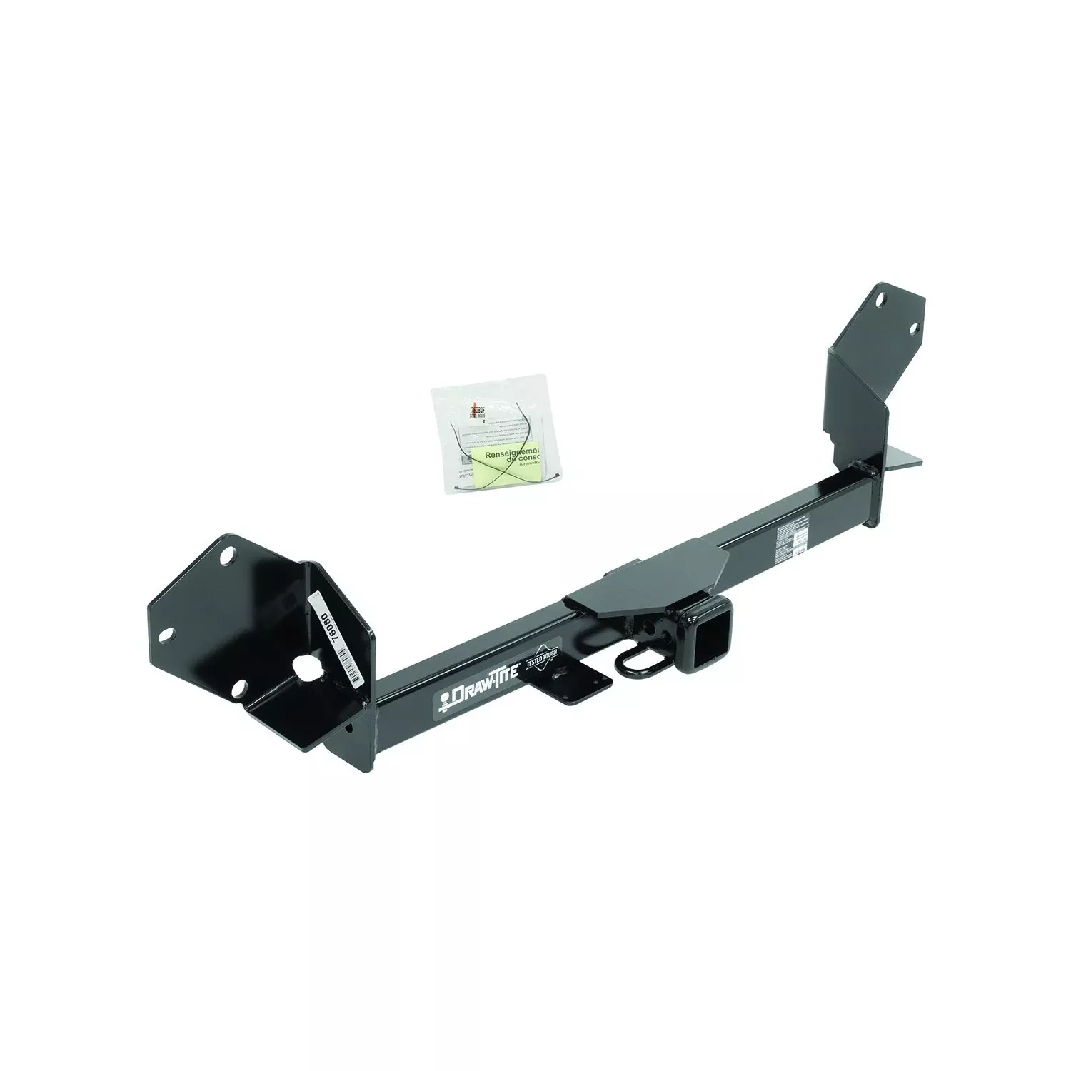 Draw-Tite 76080 Class 3 Trailer Hitch, 2 Inch Receiver, Black, Compatible With 2016-2018 Buick Envision