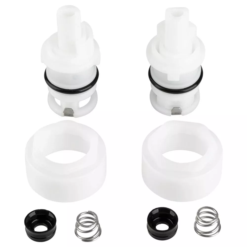 Dura Faucet DF-RK400 Acrylic RV Cartridge Replacement Kit for White Knobs