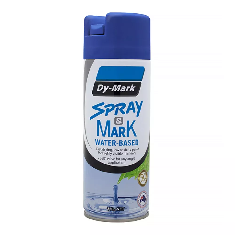 DY-MARK Waterbased Spray & Mark Survey Spray Paint Blue 350g Aerosol